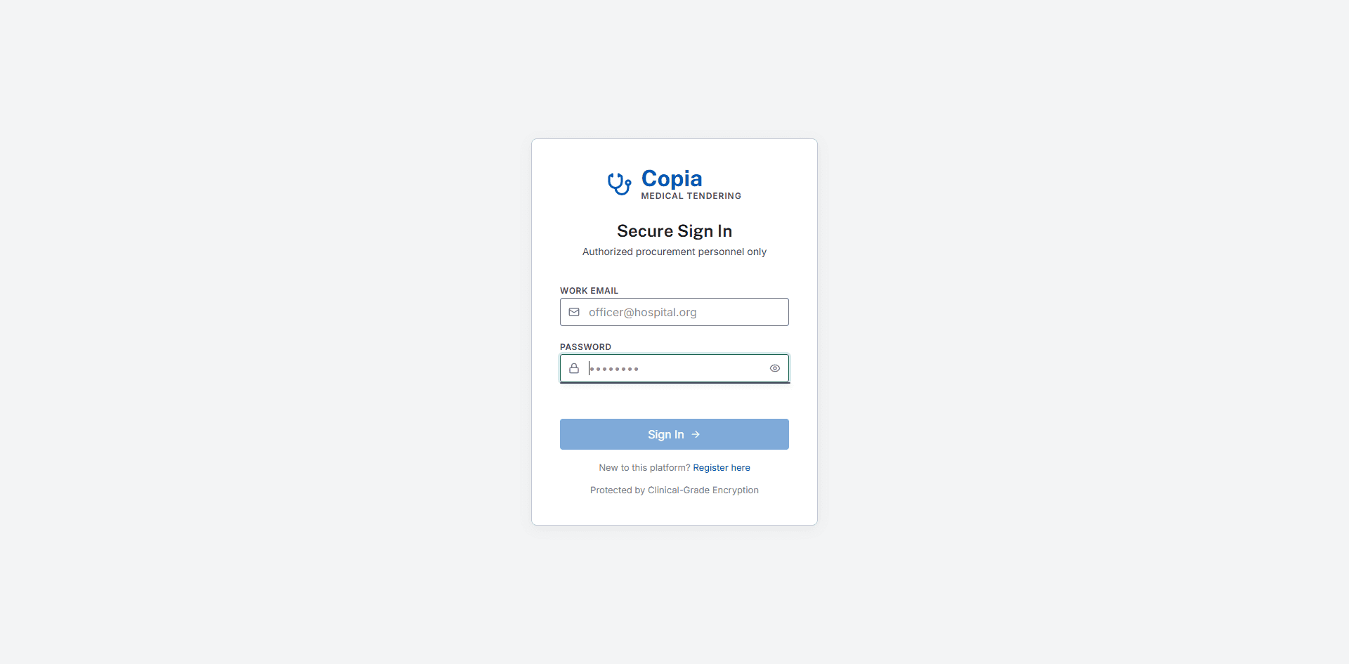 COPIA interface